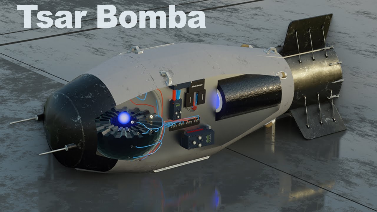 How Tsar bomba works! Worlds biggest nuclear bomb ever detonated